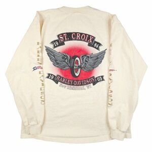 Vintage Harley Davidson T Shirt Mens Size Large 90s St Croix Wisconsin